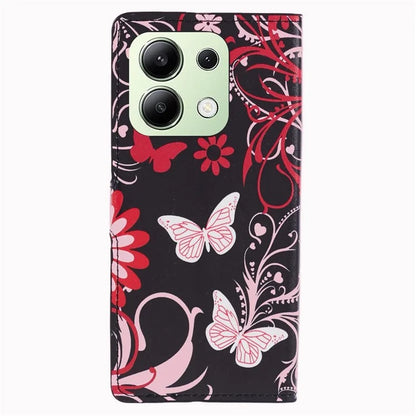 For Xiaomi Redmi Note 13 4G Case Wallet PU Leather Pattern Printing Phone Cover