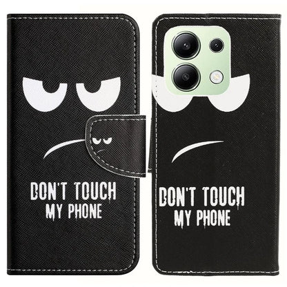 For Xiaomi Redmi Note 13 4G Wallet Flip Cover PU Leather Pattern Phone Case Cross Texture