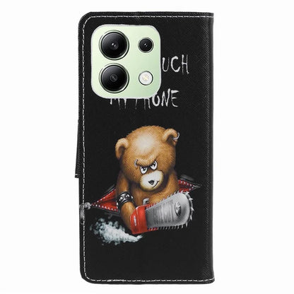 For Xiaomi Redmi Note 13 4G Wallet Flip Cover PU Leather Pattern Phone Case Cross Texture