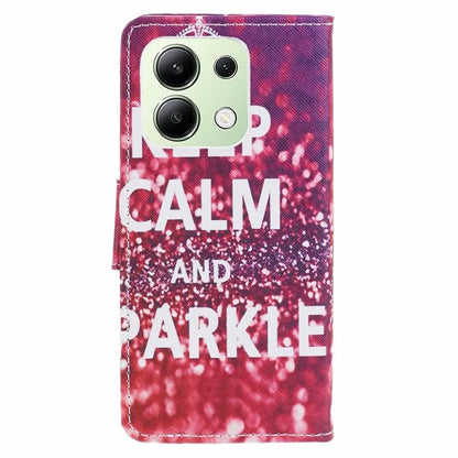 For Xiaomi Redmi Note 13 4G Wallet Flip Cover PU Leather Pattern Phone Case Cross Texture