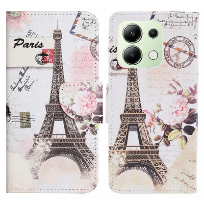 For Xiaomi Redmi Note 13 4G Wallet Flip Cover PU Leather Pattern Phone Case Cross Texture