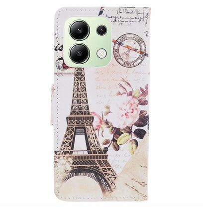 For Xiaomi Redmi Note 13 4G Wallet Flip Cover PU Leather Pattern Phone Case Cross Texture