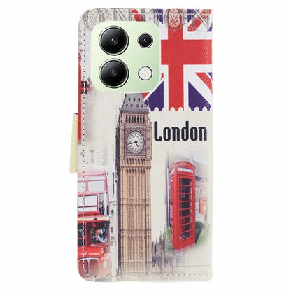 For Xiaomi Redmi Note 13 4G Wallet Flip Cover PU Leather Pattern Phone Case Cross Texture