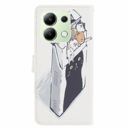 For Xiaomi Redmi Note 13 4G Phone Case Leather 3D Pattern Magnetic Folio Cover