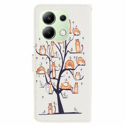 For Xiaomi Redmi Note 13 4G Phone Case Leather 3D Pattern Magnetic Folio Cover