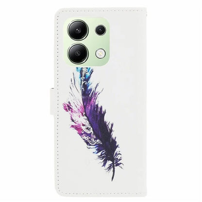 For Xiaomi Redmi Note 13 4G Phone Case Leather 3D Pattern Magnetic Folio Cover