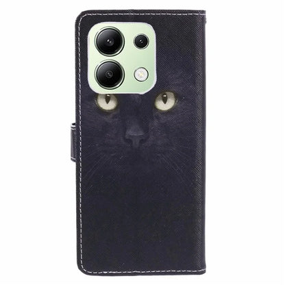 For Xiaomi Redmi Note 13 4G Phone Case Leather 3D Pattern Magnetic Folio Cover