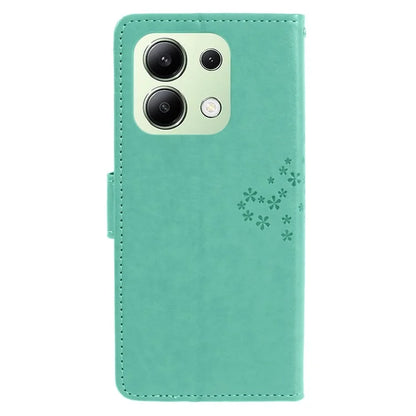 For Xiaomi Redmi Note 13 4G Cell Phone Case Owl Tree Imprinted PU Leather Stand Cover