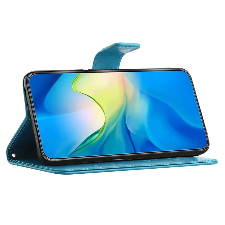 For Samsung Galaxy Xcover 7 Cell Phone Case Drop Resistant Imprinted PU Leather Wallet Cover