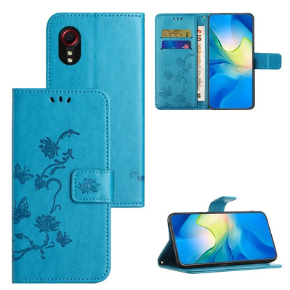 For Samsung Galaxy Xcover 7 Cell Phone Case Drop Resistant Imprinted PU Leather Wallet Cover