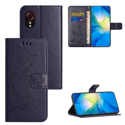 For Samsung Galaxy Xcover 7 Cell Phone Case Drop Resistant Imprinted PU Leather Wallet Cover