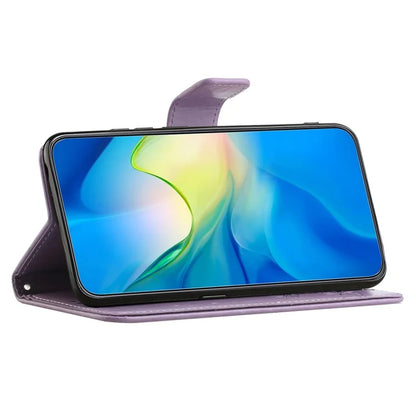 For Samsung Galaxy Xcover 7 Cell Phone Case Drop Resistant Imprinted PU Leather Wallet Cover