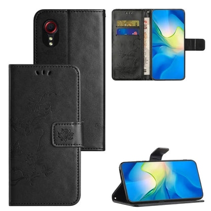 For Samsung Galaxy Xcover 7 Cell Phone Case Drop Resistant Imprinted PU Leather Wallet Cover
