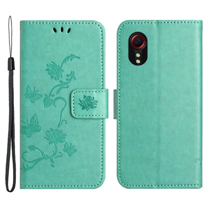 For Samsung Galaxy Xcover 7 Cell Phone Case Drop Resistant Imprinted PU Leather Wallet Cover