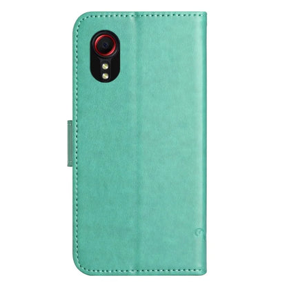 For Samsung Galaxy Xcover 7 Cell Phone Case Drop Resistant Imprinted PU Leather Wallet Cover