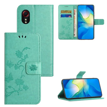 For Samsung Galaxy Xcover 7 Cell Phone Case Drop Resistant Imprinted PU Leather Wallet Cover