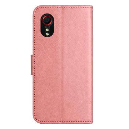 For Samsung Galaxy Xcover 7 Cell Phone Case Drop Resistant Imprinted PU Leather Wallet Cover