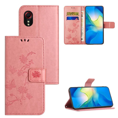 For Samsung Galaxy Xcover 7 Cell Phone Case Drop Resistant Imprinted PU Leather Wallet Cover