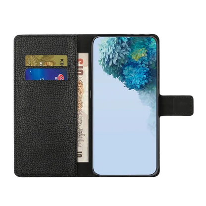 For Samsung Galaxy Xcover 7 Cell Phone Case Litchi Texture PU Leather Wallet Stand Anti-drop Cover