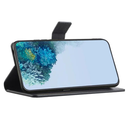 For Samsung Galaxy Xcover 7 Cell Phone Case Litchi Texture PU Leather Wallet Stand Anti-drop Cover