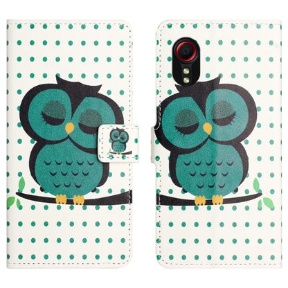 For Samsung Galaxy Xcover 7Case Leather Printed Pattern Phone Protective Cover
