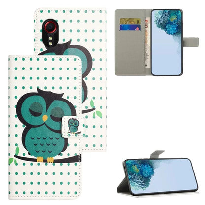 For Samsung Galaxy Xcover 7Case Leather Printed Pattern Phone Protective Cover