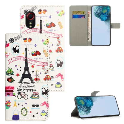 For Samsung Galaxy Xcover 7Case Leather Printed Pattern Phone Protective Cover