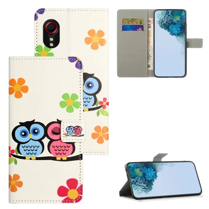 For Samsung Galaxy Xcover 7Case Leather Printed Pattern Phone Protective Cover
