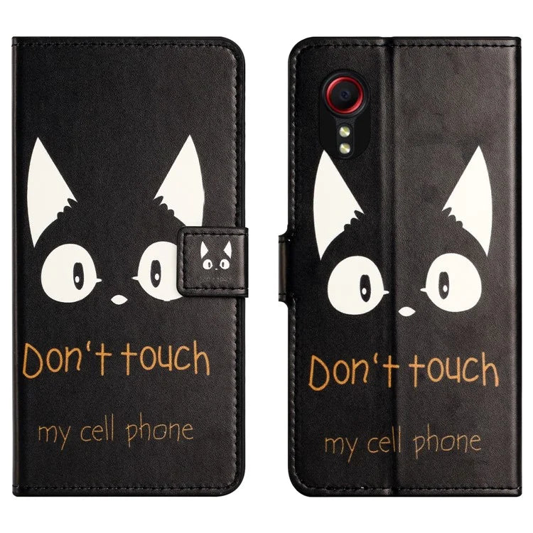 For Samsung Galaxy Xcover 7Case Leather Printed Pattern Phone Protective Cover