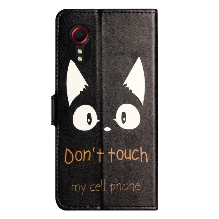 For Samsung Galaxy Xcover 7Case Leather Printed Pattern Phone Protective Cover