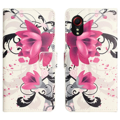 For Samsung Galaxy Xcover 7Case Leather Printed Pattern Phone Protective Cover