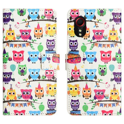 For Samsung Galaxy Xcover 7Case Leather Printed Pattern Phone Protective Cover