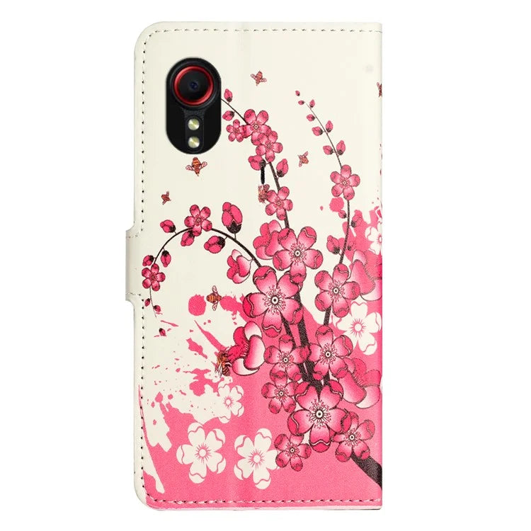 For Samsung Galaxy Xcover 7Case Leather Printed Pattern Phone Protective Cover