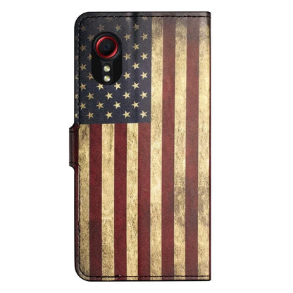 For Samsung Galaxy Xcover 7Case Leather Printed Pattern Phone Protective Cover