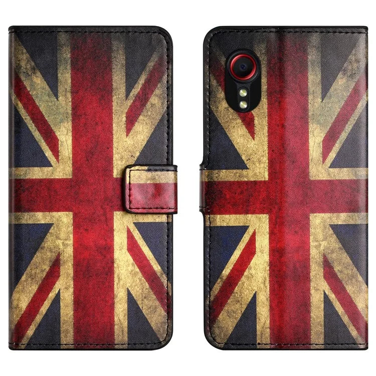 For Samsung Galaxy Xcover 7Case Leather Printed Pattern Phone Protective Cover