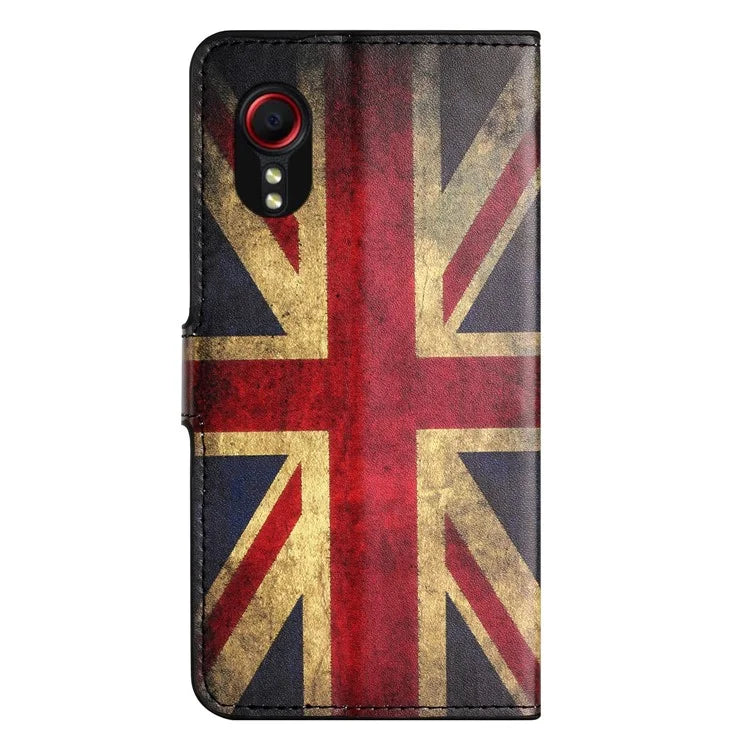 For Samsung Galaxy Xcover 7Case Leather Printed Pattern Phone Protective Cover
