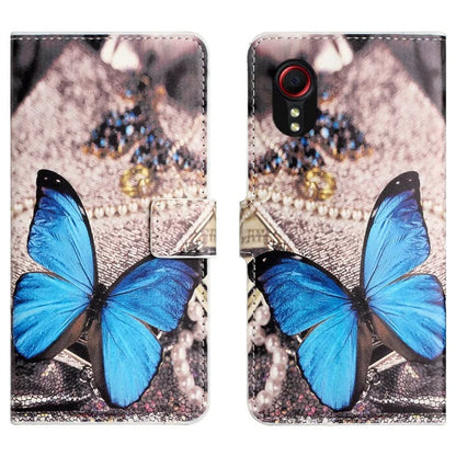 For Samsung Galaxy Xcover 7Case Leather Printed Pattern Phone Protective Cover