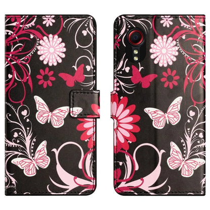 For Samsung Galaxy Xcover 7Case Leather Printed Pattern Phone Protective Cover