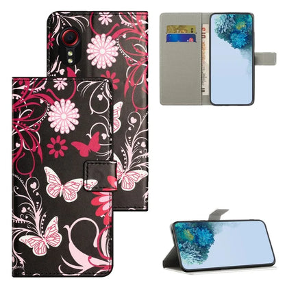 For Samsung Galaxy Xcover 7Case Leather Printed Pattern Phone Protective Cover