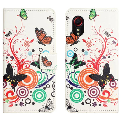 For Samsung Galaxy Xcover 7Case Leather Printed Pattern Phone Protective Cover