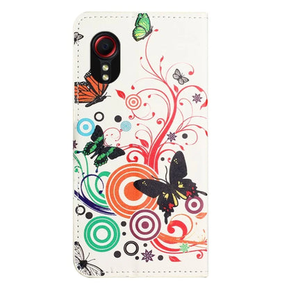 For Samsung Galaxy Xcover 7Case Leather Printed Pattern Phone Protective Cover