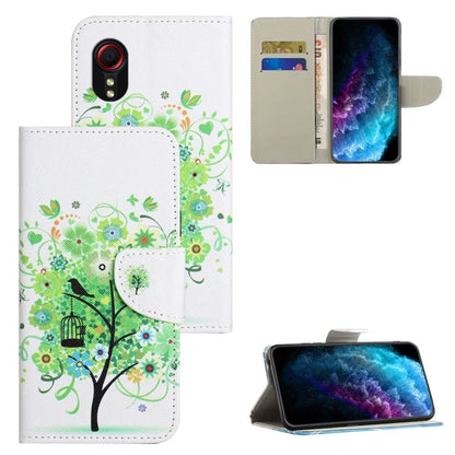 For Samsung Galaxy Xcover 7 Magnetic Phone Case Pattern Printing Folio Sand Cover