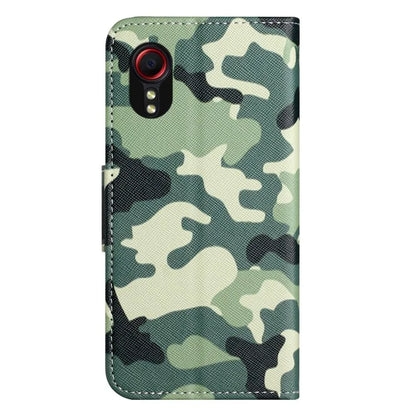 For Samsung Galaxy Xcover 7 Magnetic Phone Case Pattern Printing Folio Sand Cover