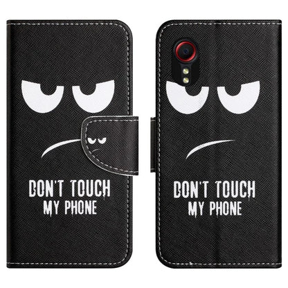 For Samsung Galaxy Xcover 7 Magnetic Phone Case Pattern Printing Folio Sand Cover