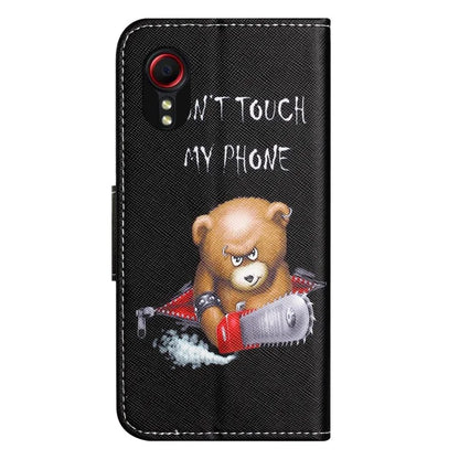 For Samsung Galaxy Xcover 7 Magnetic Phone Case Pattern Printing Folio Sand Cover