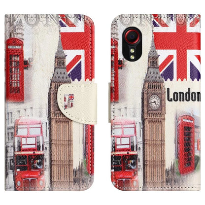 For Samsung Galaxy Xcover 7 Magnetic Phone Case Pattern Printing Folio Sand Cover
