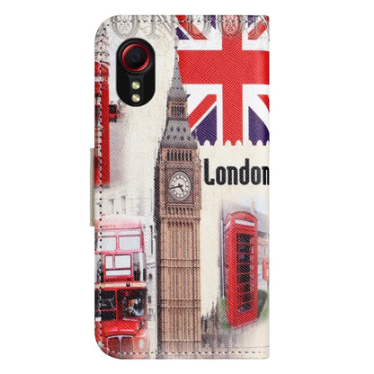 For Samsung Galaxy Xcover 7 Magnetic Phone Case Pattern Printing Folio Sand Cover