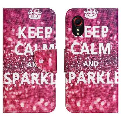 For Samsung Galaxy Xcover 7 Magnetic Phone Case Pattern Printing Folio Sand Cover