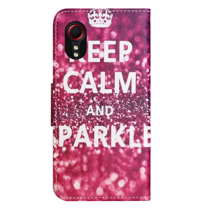 For Samsung Galaxy Xcover 7 Magnetic Phone Case Pattern Printing Folio Sand Cover