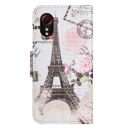 For Samsung Galaxy Xcover 7 Magnetic Phone Case Pattern Printing Folio Sand Cover